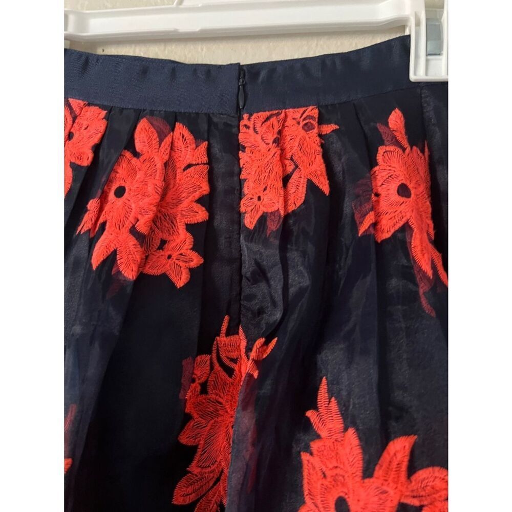 Like New! Anthropologie Maeve Pomme Blossom Skirt Embroidered Floral 4 - Picture 11 of 16